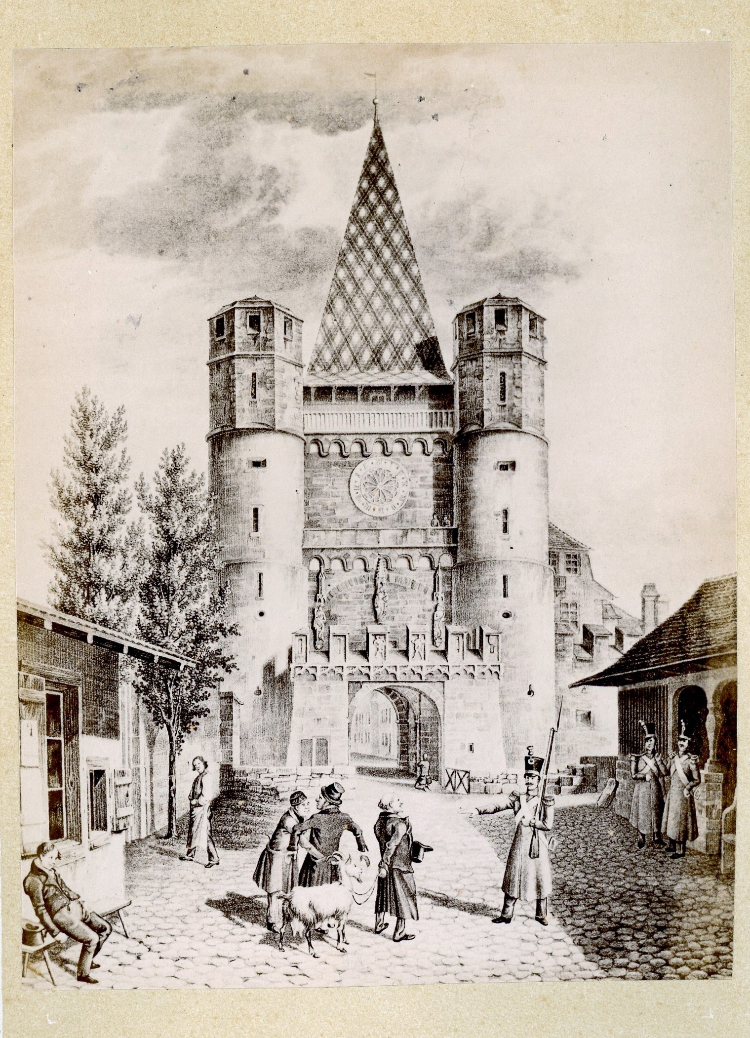 Historisches Basel Spalen Tor