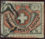 1850, 2½ Rp. sogenannte Winterthur SBK Nr. 12.